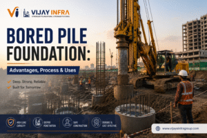 Bored Pile Foundation: Advantages, Process & Uses